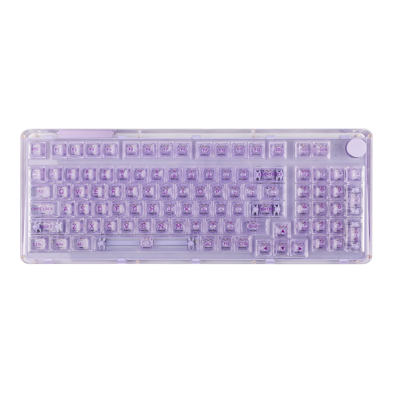 KiiBOOM Phantom 98 98-key Hot-swappable Wired/Bluetooth5.0/2.4GHz Wireless Acrylic Gasket Mechanical Keyboard