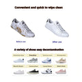 12/30/80PCS NEW Portable Disposable Powerful Cleaning Shoes Cleaner Wipes Sneakers Cleaner Wipes Shoe Cloth Work on White Shoes