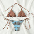 Tie Dye Lace Up Bikini Set Beach Swimwear Women Swimsuit | SAMAG