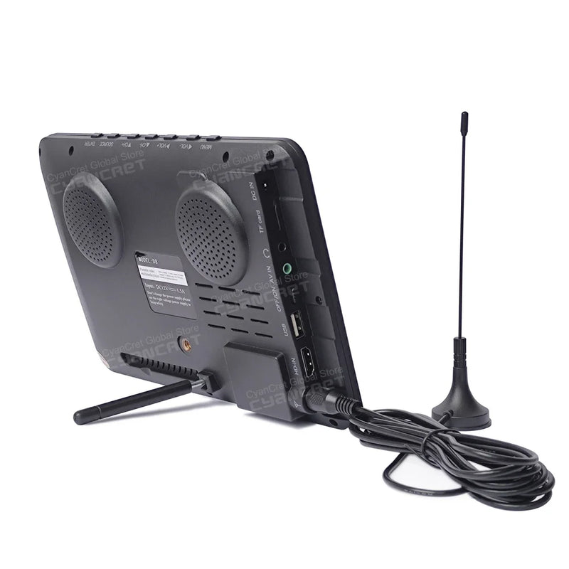 LEADSTAR D8 Portable TV 8 Inch DVB-T2 ATSC ISDB-T tdt DTT Digital and Analog Mini Small Car Television Support TF MP4 H.265 AC3