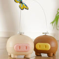 Electronic Interactive Cat Teasing Toys Electric Intelligent Automatic Rotate Cute Pig Funny Electric Rotating Butterfly Toys