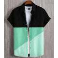 New Shirts For Men 3d Patchwork Plaid Printed Clothing | SAMAG
