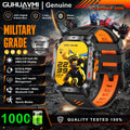 New Bumblebee Military Smart Watch 1000mAh Bluetooth Call LED Flashlight BP Monitor 100+Sports 5ATM Waterproof For iOS Android