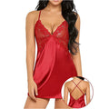 Women Sexy Lace Sling Lingerie Nightwear Robe Babydoll Attractive Sexy Sleepwear Charming Night Dress Sleep Wear 1pcs