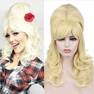HAIRJOY Beehive Wig Women's Curly Long Heat Resistant | SAMAG