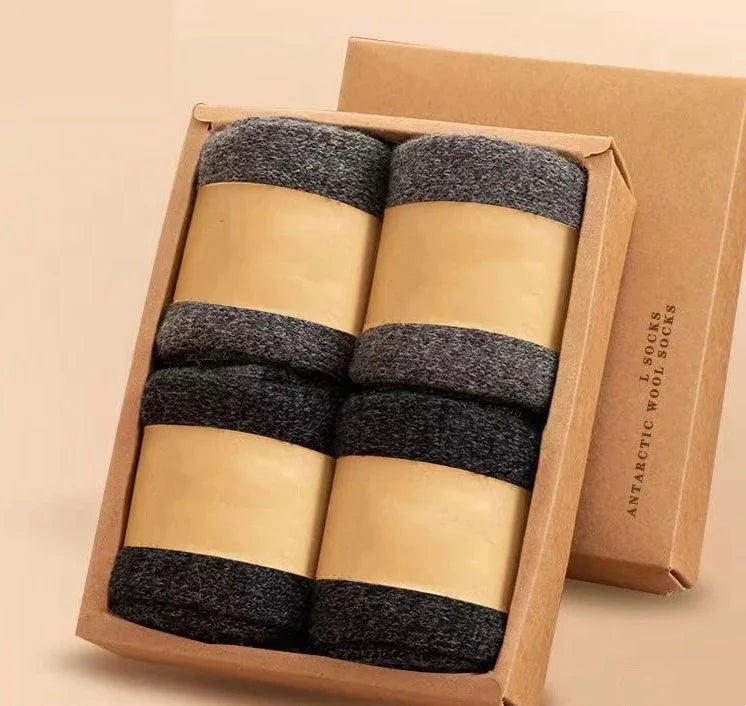 4Pairs/Lot Men's Winter Super Thick Thermal Socks Wool | SAMAG