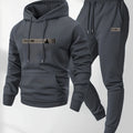 Men's two - piece set casual long - sleeved hooded sweatshirt and sports pants outfit suitable for winter - View 3 | SAMAG