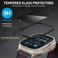 HD/privacy Anti-Scratch Screen Protectorfor Apple Watch Ultra 2 49mm Aluminium Alloy Case+Tempered Glass iWatch Ultra 49mm Film