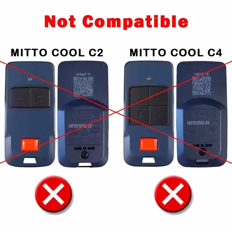 Control Remoto B RCB02 RCB04 MITTO 2 4 KLEIO B RCA 02 04 TRC1 TRC2 TRC4 BFT Control Remoto Para Puerta De Garaje 433,92 MHz