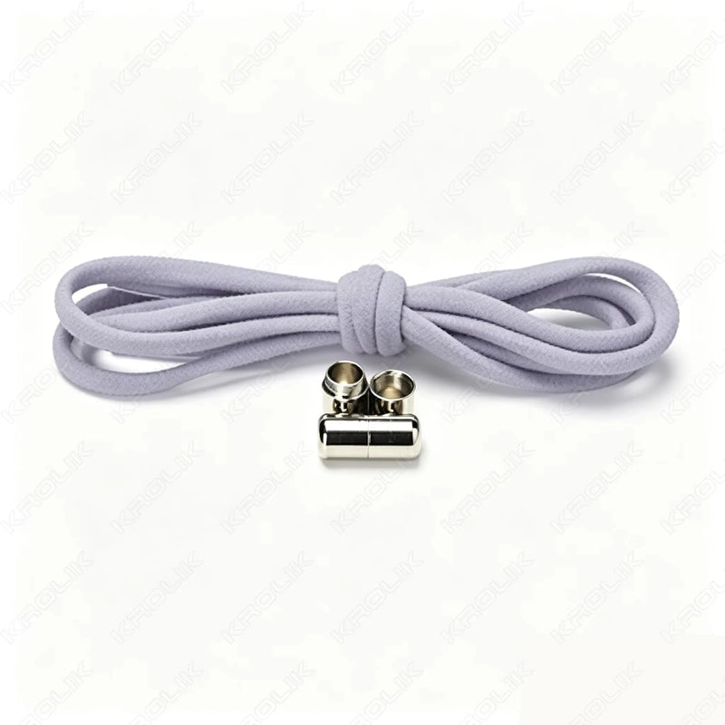 No Ties Lock Shoelaces Sneakers Elastic Shoelace Tie Free Shoe Lazy Laces Capsule Metal Lock Quick Shoe Strings for Adult Kids