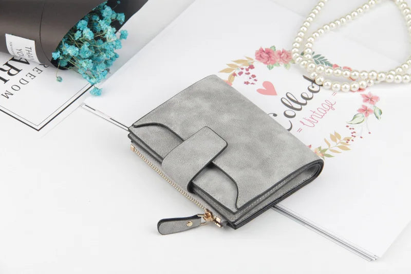 Luxur Leather Women's Wallet Large-capacity Multi-card Slots Slim Coin Pocket Purse Cards Holders Wallet for Woman