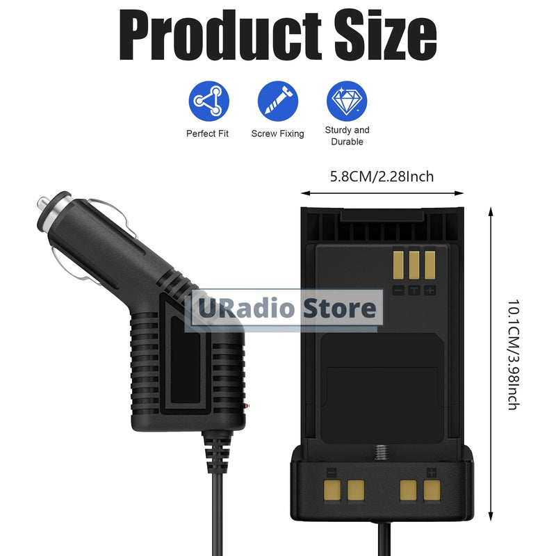 1/2/5PCS Baofeng UV-32 Radio Battery Eliminator 12-24V DM-32 Walkie Talkie Car Charger For DM32 UV32 Cigarette Lighter Accessory
