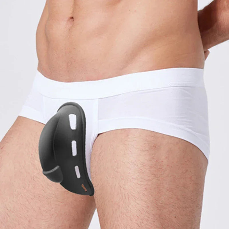 Men Sexy Enlarge Bikini Sissy Pouch Protection Push Up Cup Brief Classic Underwear Quick Dry Fashion Swimwear Pad