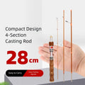 4 Sections Spinning Fishing Rod UL Power Casting Portable | SAMAG
