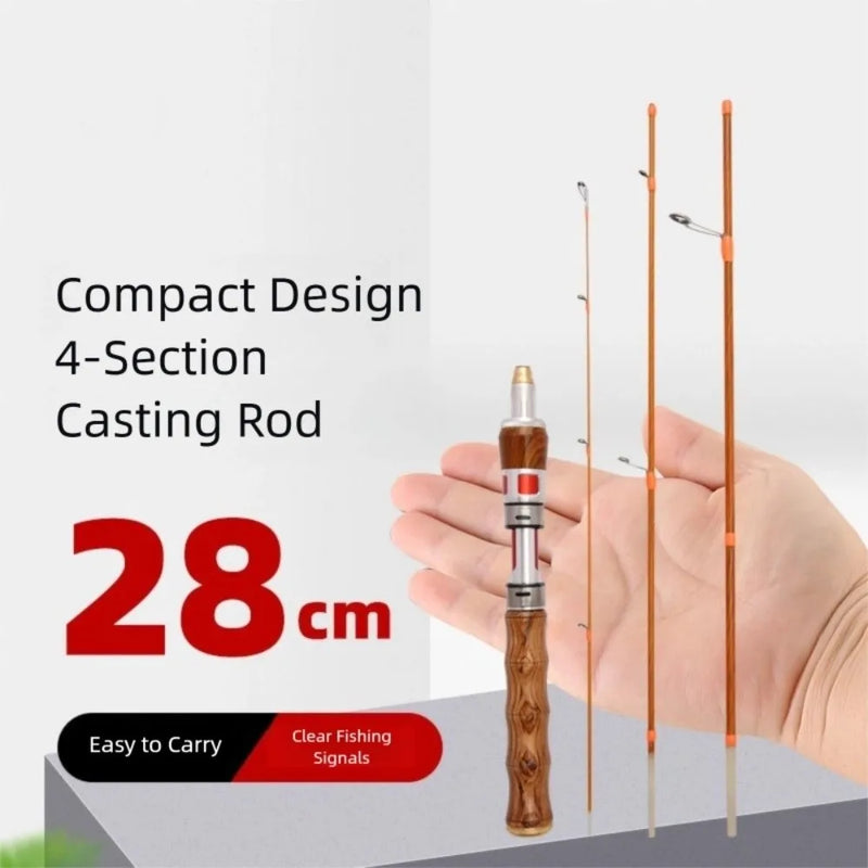 4 Sections Spinning Fishing Rod UL Power Casting Portable | SAMAG