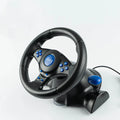 4 in 1 Wired Steering Wheel with Pedals and Shift joystick, Built-in Dual Motors,180 Degrees Racing Wheel for PS3,PS2 & PC