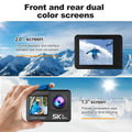 5K Action Camera Pro WiFi Remote Control Sport Camera with EIS HD 1080P 60FPS Bicycle Motorcycles Helmet Video Recording Cameras