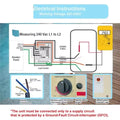 220V 3KW Electric Water Heater Thermostat For Swimming Pool Bathtub SPA Bath For Massage Hot Tub and Jacuzzi