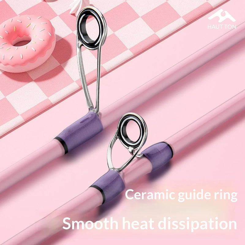 Haut ton Pink Macaron Lure Fishing Rod Full Set | SAMAG