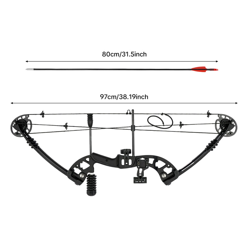 Right Handed Compound Bow Arrows Set, Archery Hunting | SAMAG