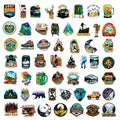10/25/50pcs Outdoor Camping Stickers Graffiti for DIY Travel Luggage Scrapbooking Phone Laptop Car Skateboard Helmet Bottle