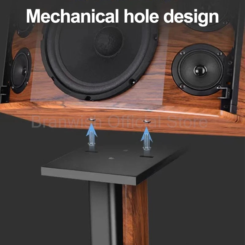 Painted Wooden Bookshelf Speaker Bracket HiFi Fever Professional Home Audio Amplifier Stand Surround Sound Box Floor Stand 1pair