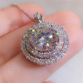 925 Sterling Silver 18k Gold Plated Necklace Single Sparkling Zircon Clavicle Chain for Women Wedding Jewelry collares