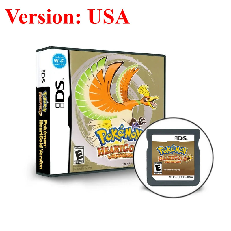 USA Pokemon NDS Game Card 3DS 2DS DS Card SoulSilver HeartGold Platinum Game Card Game Card BLACK Collecting Hobbies Gifts