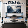 160W Home Theater Set 4Ω Bluetooth Speaker 8 Inch Subwoofer 5.1 Sound System Audio Set For Karaoke TV Living Room KTV Studio