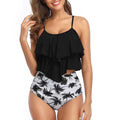 Swimwear Ruffles Women Suits Two Piece Sets Printed | SAMAG