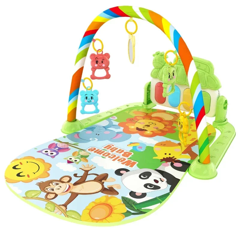 Baby Music Rack Play Mat Kids Piano Keyboard Carpet Gym Crawling Activity Baby Rug Early Educational Toy for Infant Gift