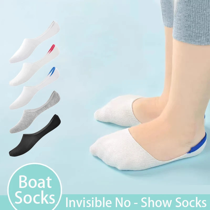 5pairs/lot Children's Invisible Shallow Mouth No Trace Short Girls Boat Socks Slip Silicone White Black Baby Boys Sock for Kids
