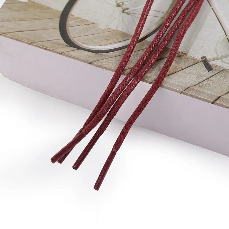 70/90/120/150/160CM Waxed Cotton Round Shoe laces Leather Shoes lace Waterproof ShoeLaces Men Boots Shoelace Shoestring