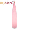 22-28Inch Straight Pony Hair Bundles Crochet Braids Hair Silky Colorful Synthetic Braiding Hair Ombre Synthetic Hair For Women
