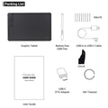 T1161 Graphics Tablet for Drawing, Ultra-thin Art Sketch Digital Pad with Battery-free Stylus 8 Pen Nibs 8192 Levels Pressure