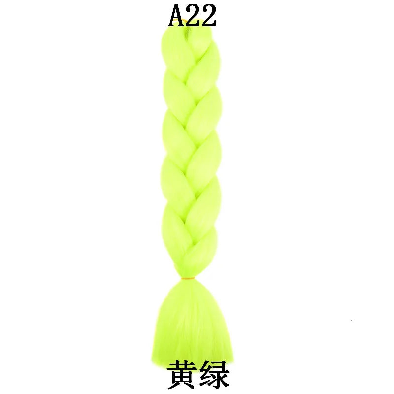 100g 24inch Jumbo Braiding Hair Synthetic Braiding Hair Braid in Hair Extensions Braids Hair for Twist for Daily Cosplay