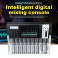 Gooermi DM32 32 Channel Digital Audio Mixer USB PC Recording DJ Mixing Console with 48V Phantom Power for Studio Live Streaming