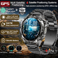 2026New Military Tank GPS SmartWatch Offline Map 10ATM Swim 2GB RAM Music Altitude Compass Bt Call Fitness Sports Smartwatch Men