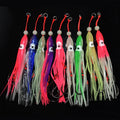 5pcs/pack soft squid 12cm 5.5g silicon gel skirt  tentacle 15# double assist hook lure hook rig fishing tackle saltwater fishing