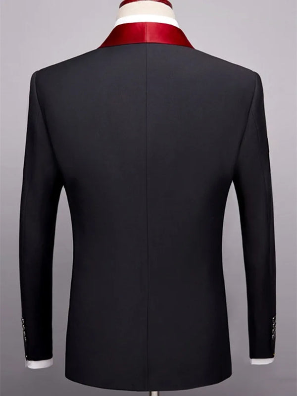 2 - Piece Men's Suit Suitable For Wedding Business Single Button Jackets And Pants Sets, Slim Fit - View 2 | SAMAG