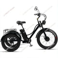 750w 3 Wheels Mountain Electric Bike With Two Seat For Elderly 48V Removable Battery Electric Tricycle Adults Off Road For Man
