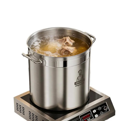 Stainless Steel Soup Pot with Lid Commercial Braising | SAMAG