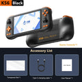 NEW Handheld Game Console K56 5.5'' Touch Screen 50 Emulators for PS1/PSP/DC/SS Android 14 5000mAh WIFI5 Retro Game Player