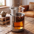 Titanium Mug Double-Layer Anti-Scald Titanium Cup Camping Coffee Cup 450ml Cat and Dog Themed Couple's Cup