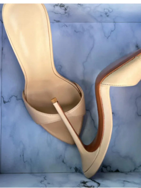 2026Summer New Pointed Thin High-heeled Women's Sandals, Sexy and Comfortable Party Fashionable High-heeled Slippers