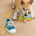 Squeaky Dog Toy Shoe Shape for Small Medium Dogs Puppy Chew Toys Teeth Cleaning Durable Interactive Pet Toys 3 Colors