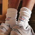 4 Pairs Men's Cotton Work Socks Cushioned Long Running | SAMAG