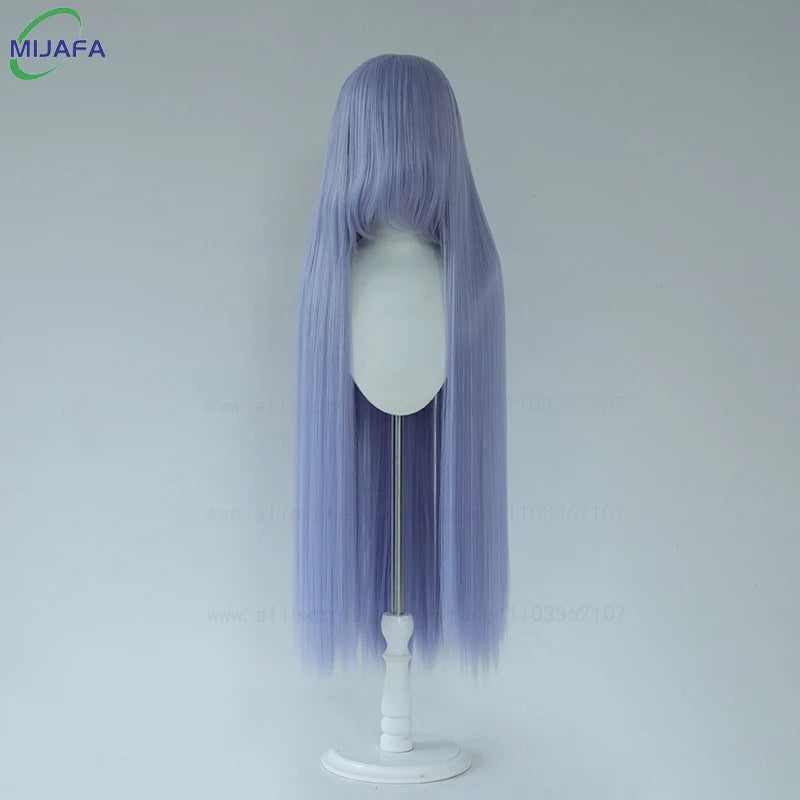 Very High Quality 600g 68 Colors 40 Inch 100cm Long Straight Cosplay Wig With Bangs Heat Resistant Hair Anime Wigs + Wig Cap