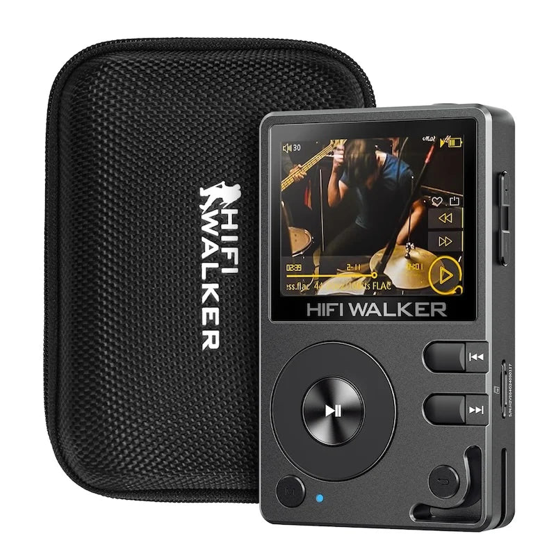 HiFi Walker H2 Digital Music Player MP3 with ESS9218 Chip, Bluetooth 5.2, DSD,USB DAC,Lossless Flac, 64G up to 512G 12H Playback