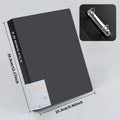 Heavy-Duty A4 Two-Ring filing binder - Holds 200 Sheets (100 Pages), Smooth-Running Rings，Durable Document Organizer
